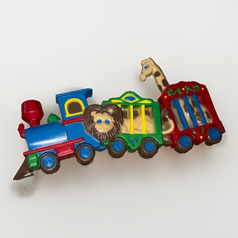 Vintage Homco‎ Burwood Circus Train Wall Hanging Animals Zoo Nursery Decor USA